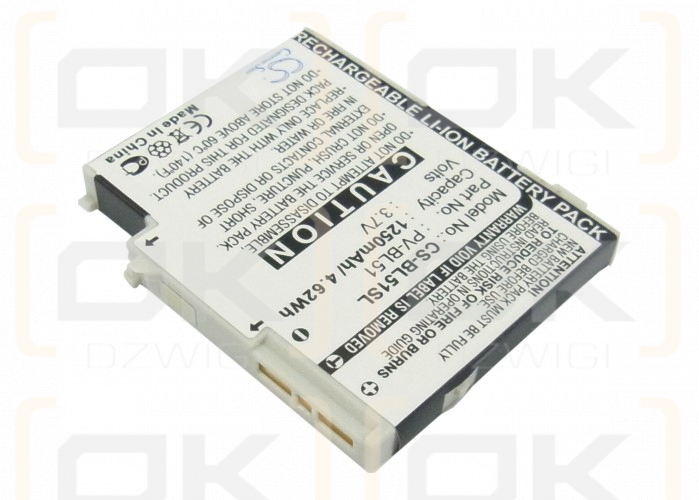 Batería T-Mobile PV300 / PV-BL51 de 1250 mAh y ion de litio de 3,7 V (Cameron Sino)