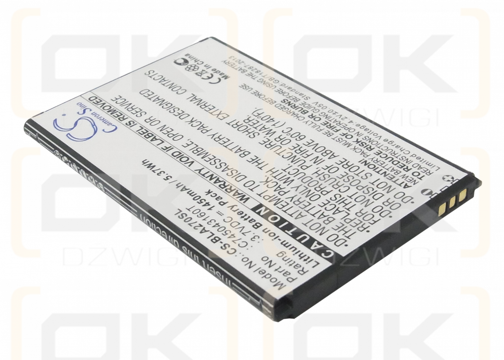 BLU A270A / C745043160T 1450mAh Li-ion 3.7V (Cameron Sino)