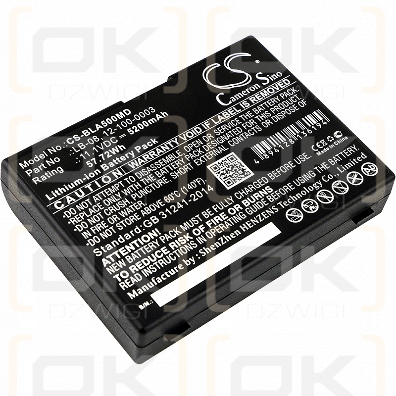 BIOLIGHT E70 / LB-08 5200 mAh Li-Ion 11,1 V (Cameron Sino)