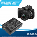 Batería de repuesto para Panasonic Lumix DMC-GX1 / DMW-BLD10, 1050 mAh, iones de litio, 7,4 V (Cameron Sino)