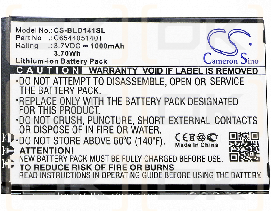 BLU D141K / C654405140T 1000 mAh Li-Ion 3,7 V (Cameron Sino)