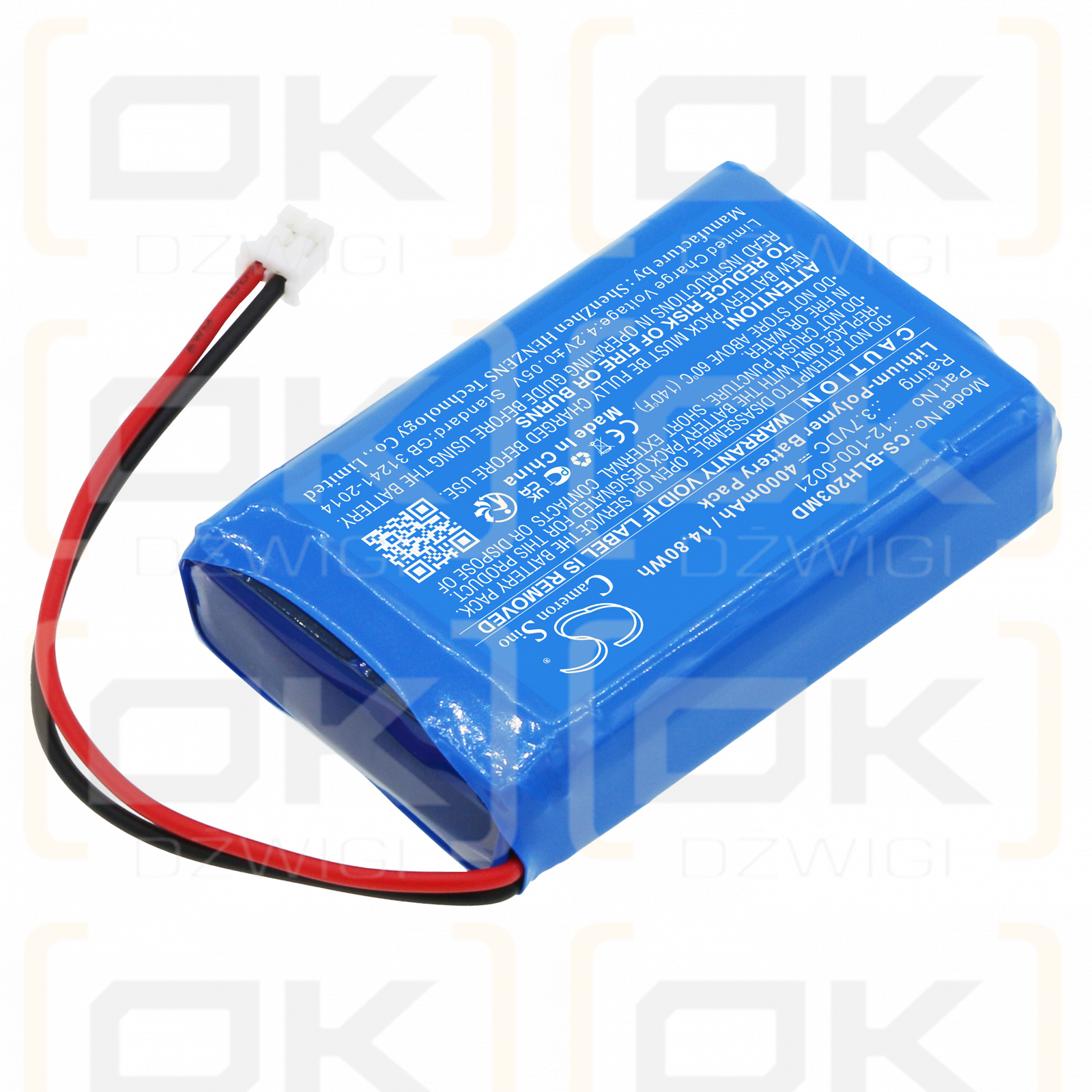 Biolight BLT-203 / 12-100-0021 4000mAh Li-Polymer 3.7V (Cameron Sino)