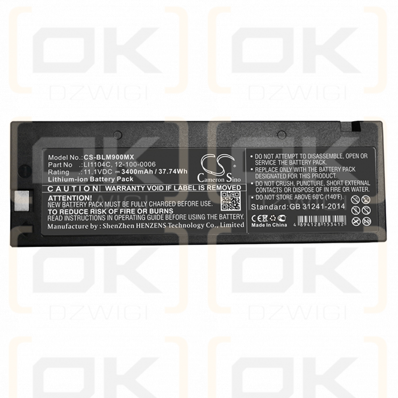 Biolight Argus LMS-10 / LI1104C 3400mAh Li-ion 11.1V (Cameron Sino)