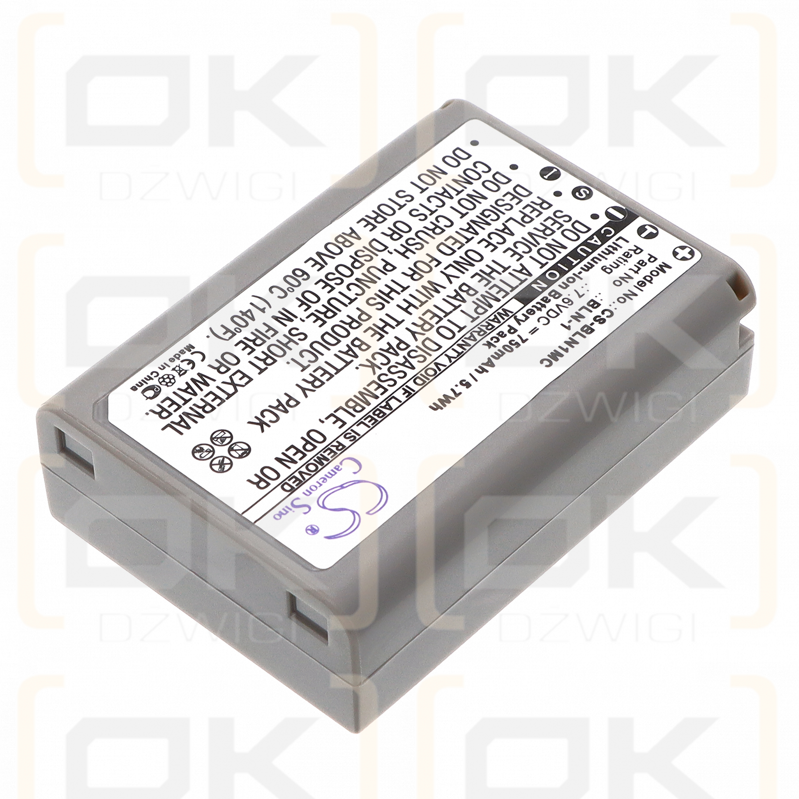 Olympus EM1 II / BLN-1 750 mAh Li-Ion 7,6 V (Cameron Sino)