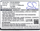 BLU N010U / C776040200L 1300mAh Li-ion 3.7V (Cameron Sino)