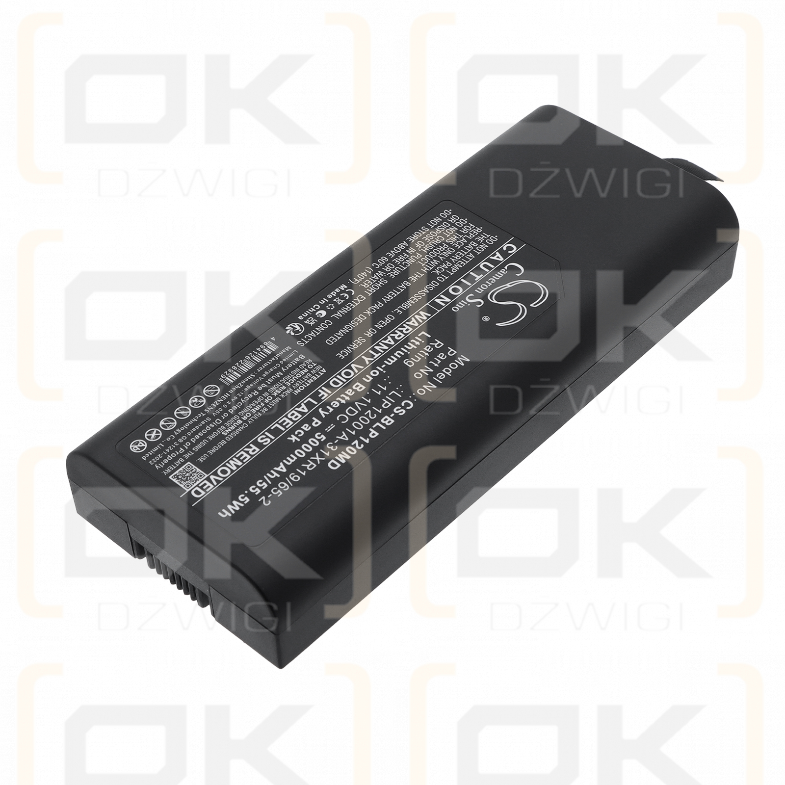 Replacement Battery for Biolight P15 Patient Monitor / LIP12001A-31XR19/65-2 5000 mAh Li-ion 11.1 V (Cameron Sino)