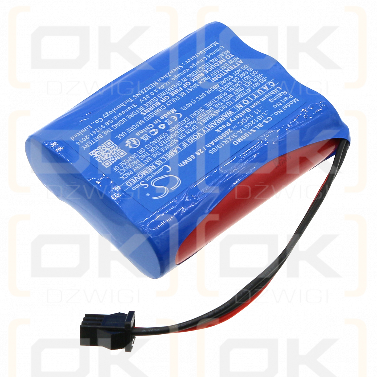 Biolight S10 / LIS12001A-3IXR19/65 2600mAh Li-ion 11.1V (Cameron Sino)