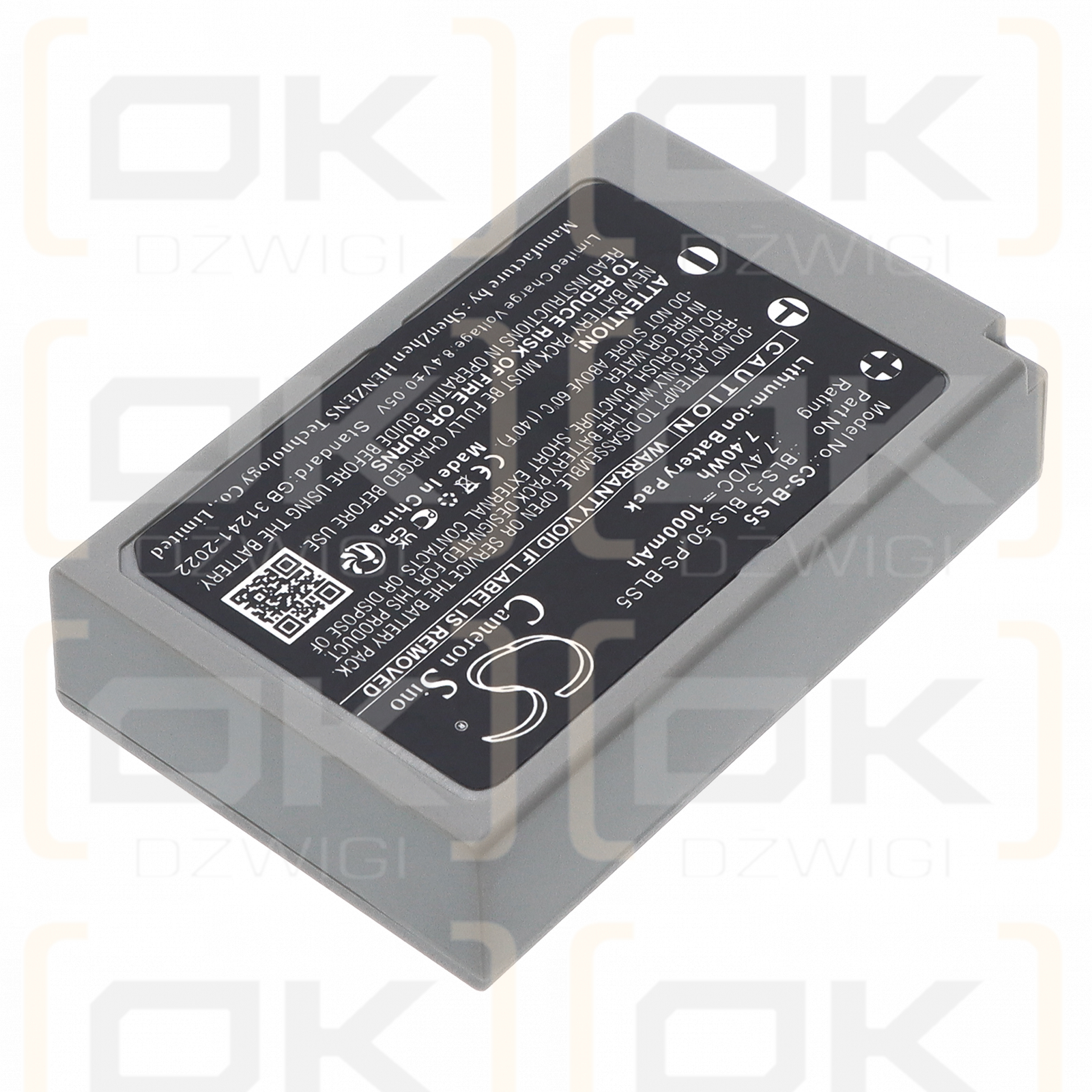 Olympus E-PC2 / BLS-5 1000 mAh Li-ion 7,4 V (Cameron Sino)