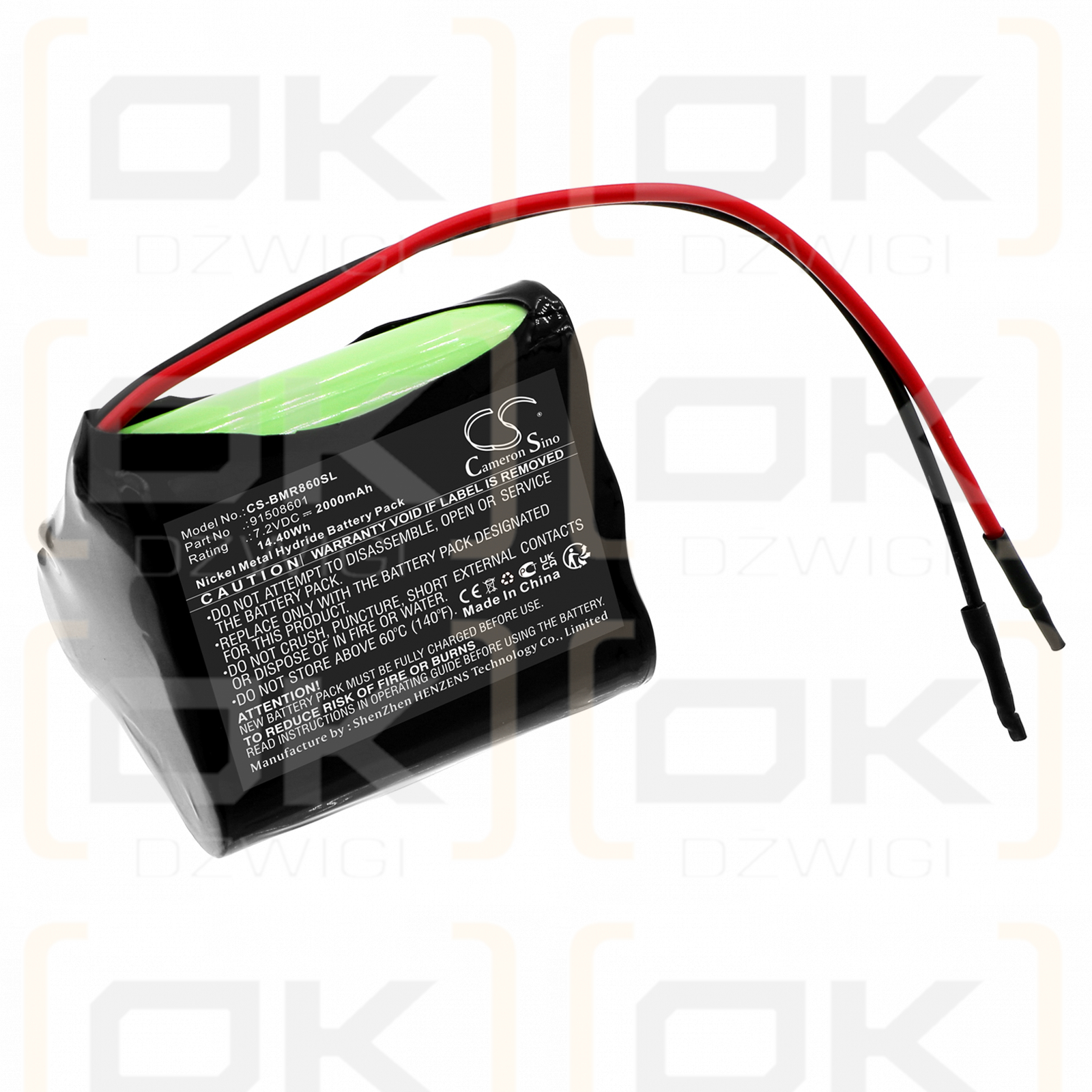 BAMO IER MUDline TGS / 91508601 2000mAh Ni-MH 7.2V (Cameron Sino)