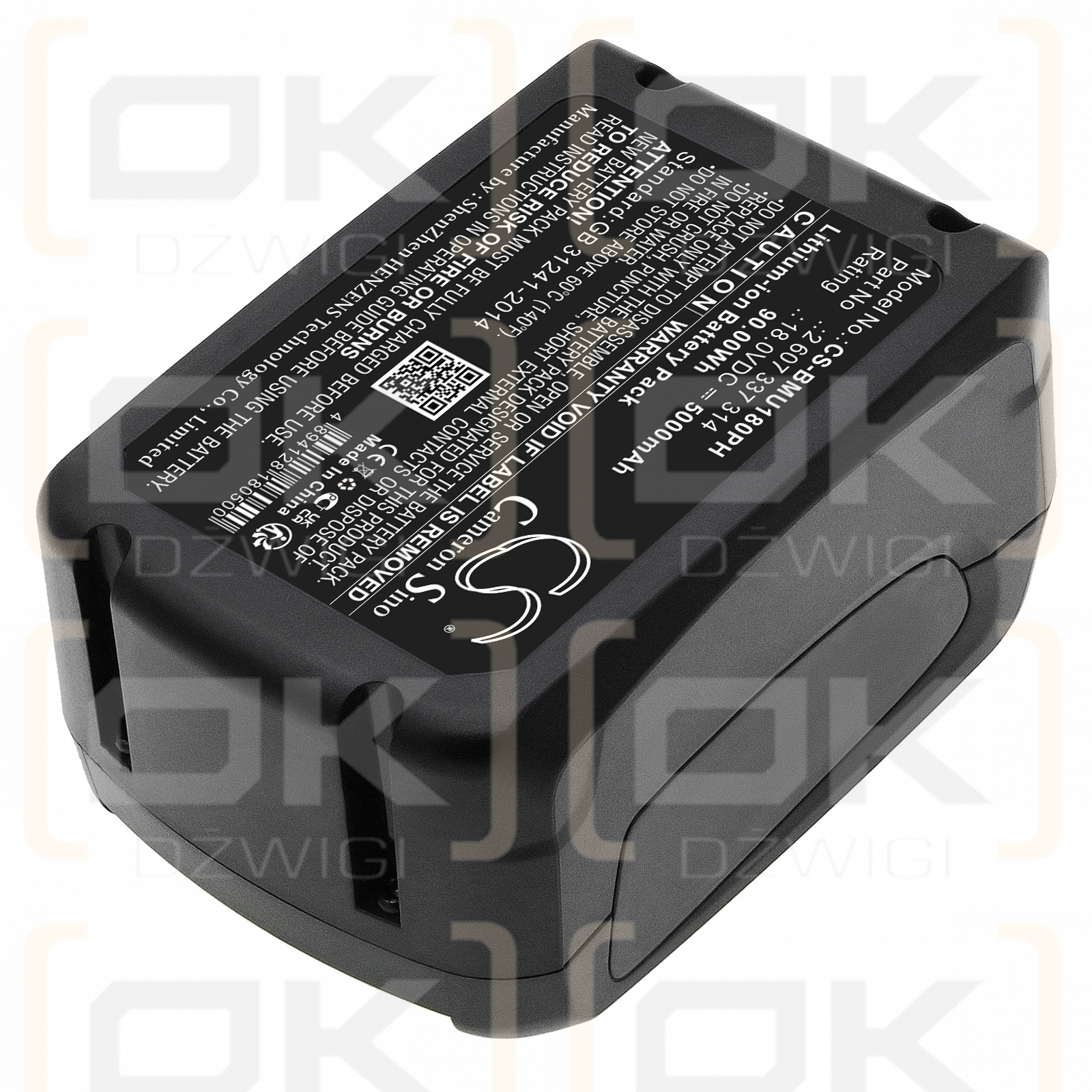 Bosch BBS8214PET-02 / 2 607 337 314 5000mAh Li-ion 18.0V (Cameron Sino)