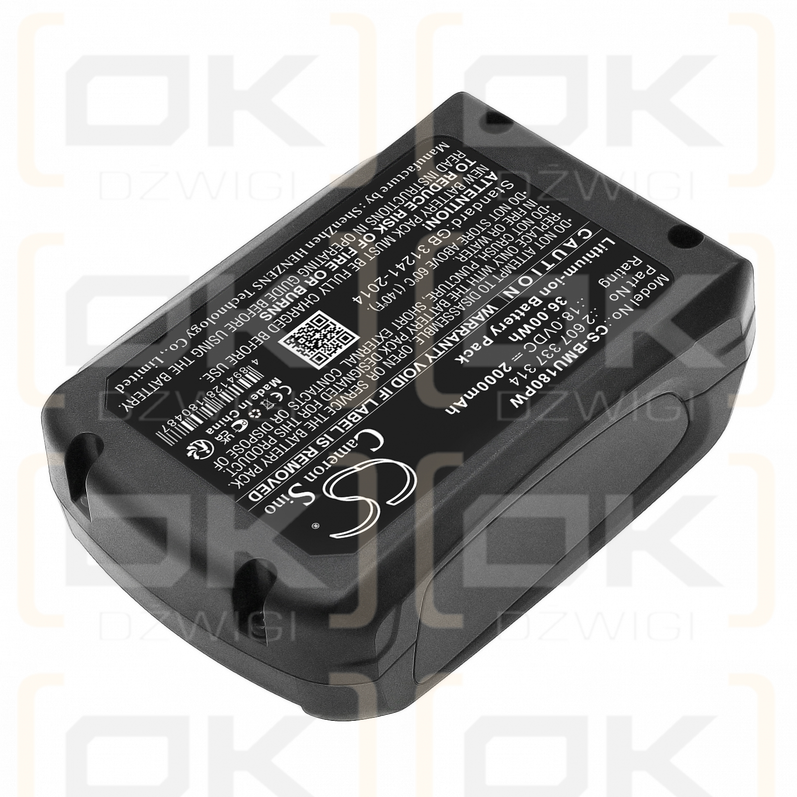 Bosch BBS8214PET-02 / 2 607 337 314 2000mAh Li-ion 18.0V (Cameron Sino)