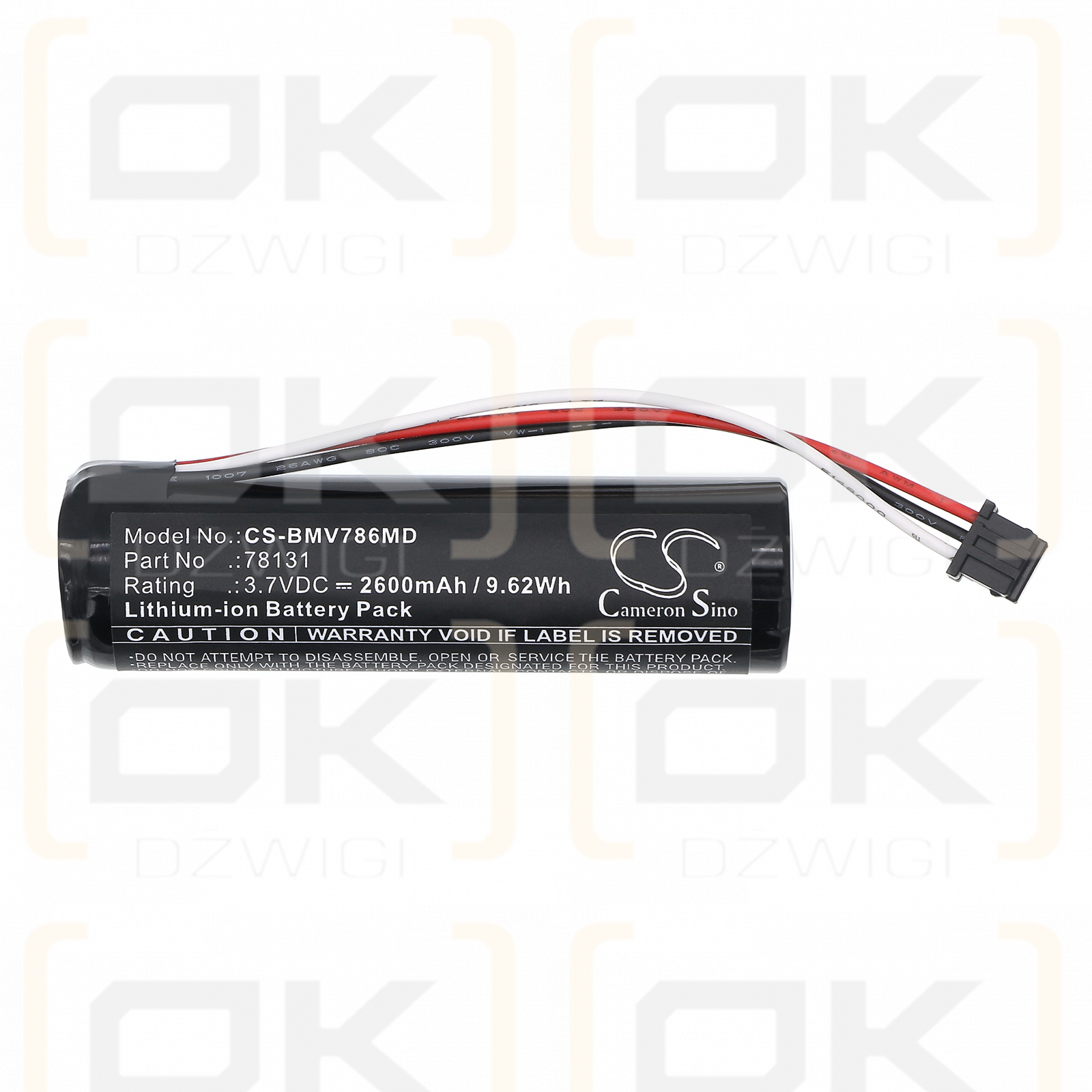 BioControl MVP ICON 78300 version only / 78131 2600mAh Li-ion 3.7V (Cameron Sino)