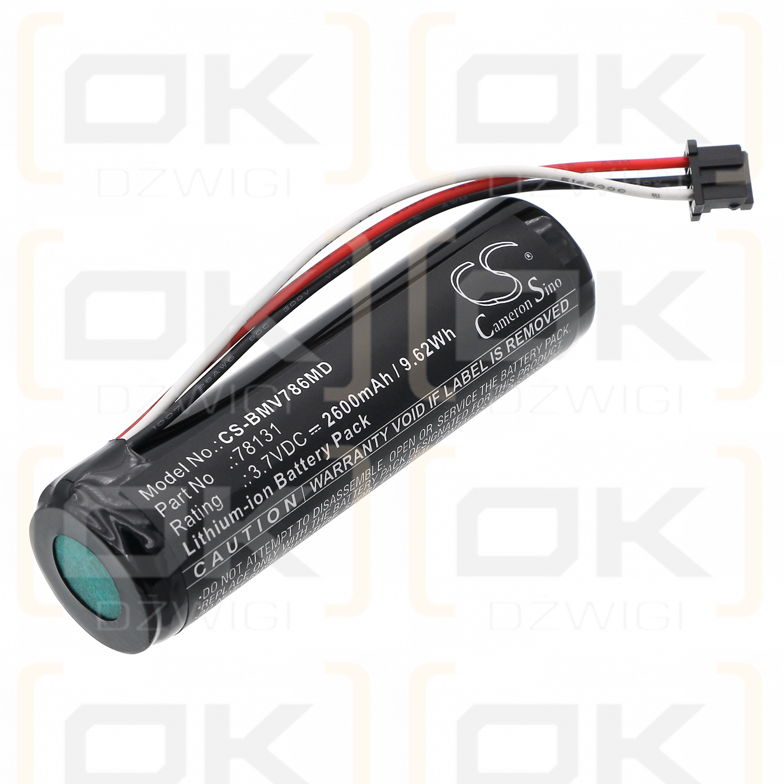 BioControl MVP ICON 78300 version only / 78131 2600mAh Li-ion 3.7V (Cameron Sino)