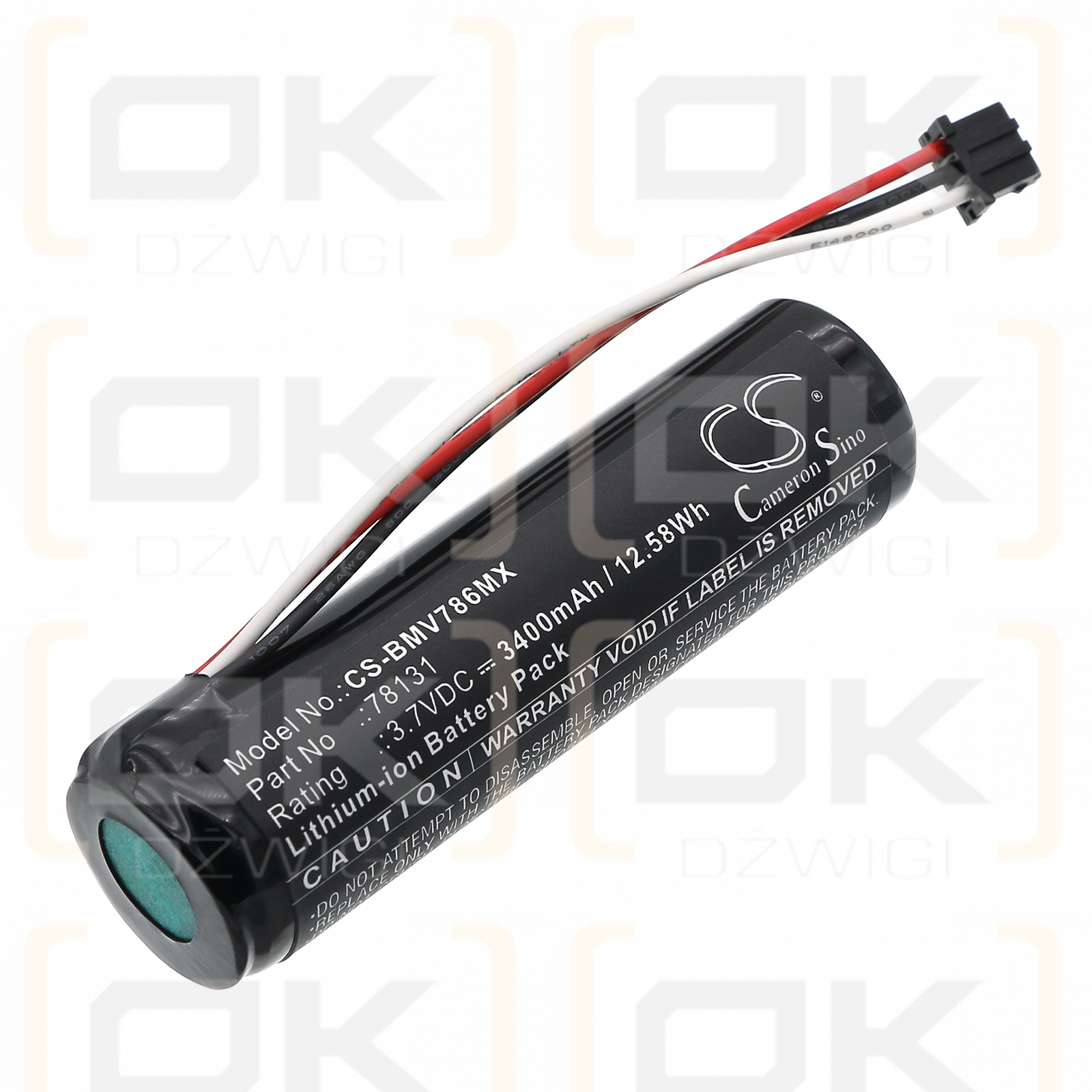 BioControl MVP ICON 78300 version only / 78131 3400mAh Li-ion 3.7V (Cameron Sino)