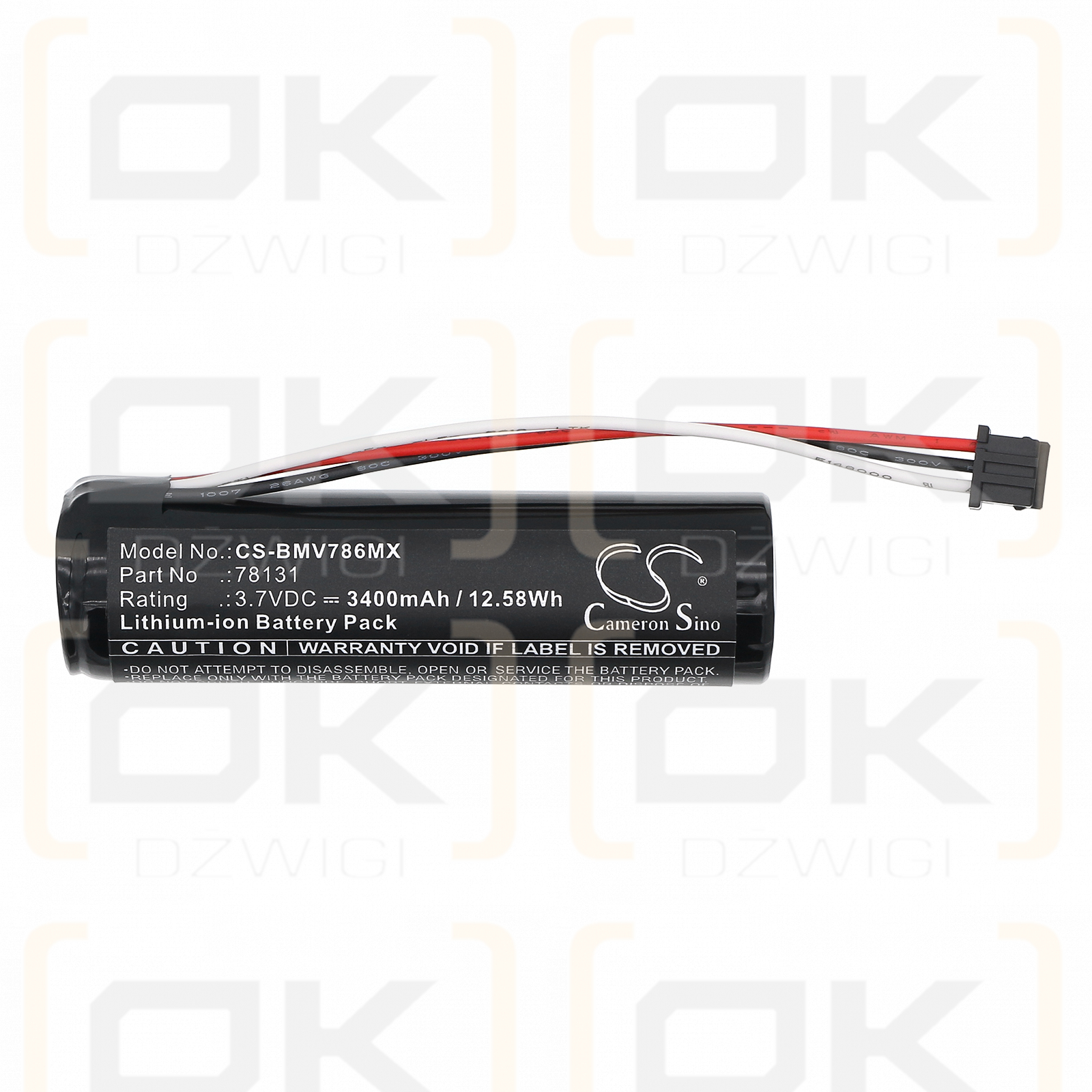 BioControl MVP ICON 78300 version only / 78131 3400mAh Li-ion 3.7V (Cameron Sino)