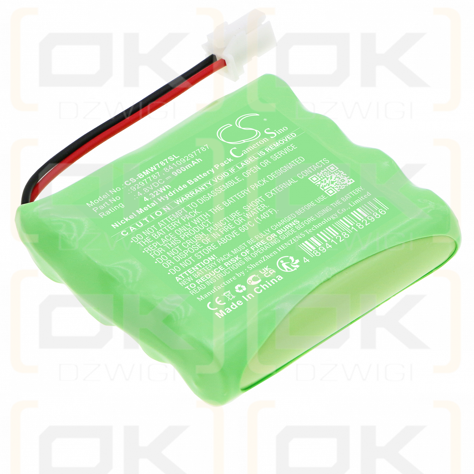 BMW F30 ActiveHybrid 3 N55 3.0L / 84 10 9 297 787 900 mAh Ni-MH 4.8 V (Cameron Sino)
