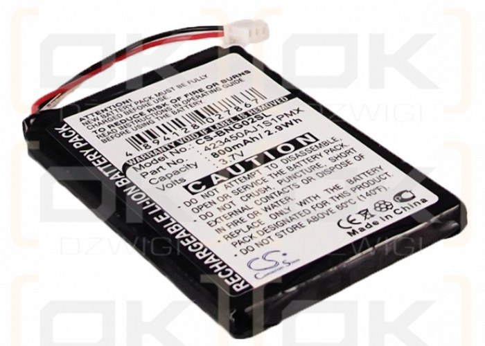 Blaupunkt TravelPilot 2310 / 423450AJ1S1PMX 800 mAh Li-Ion 3,7 V (Cameron Sino)