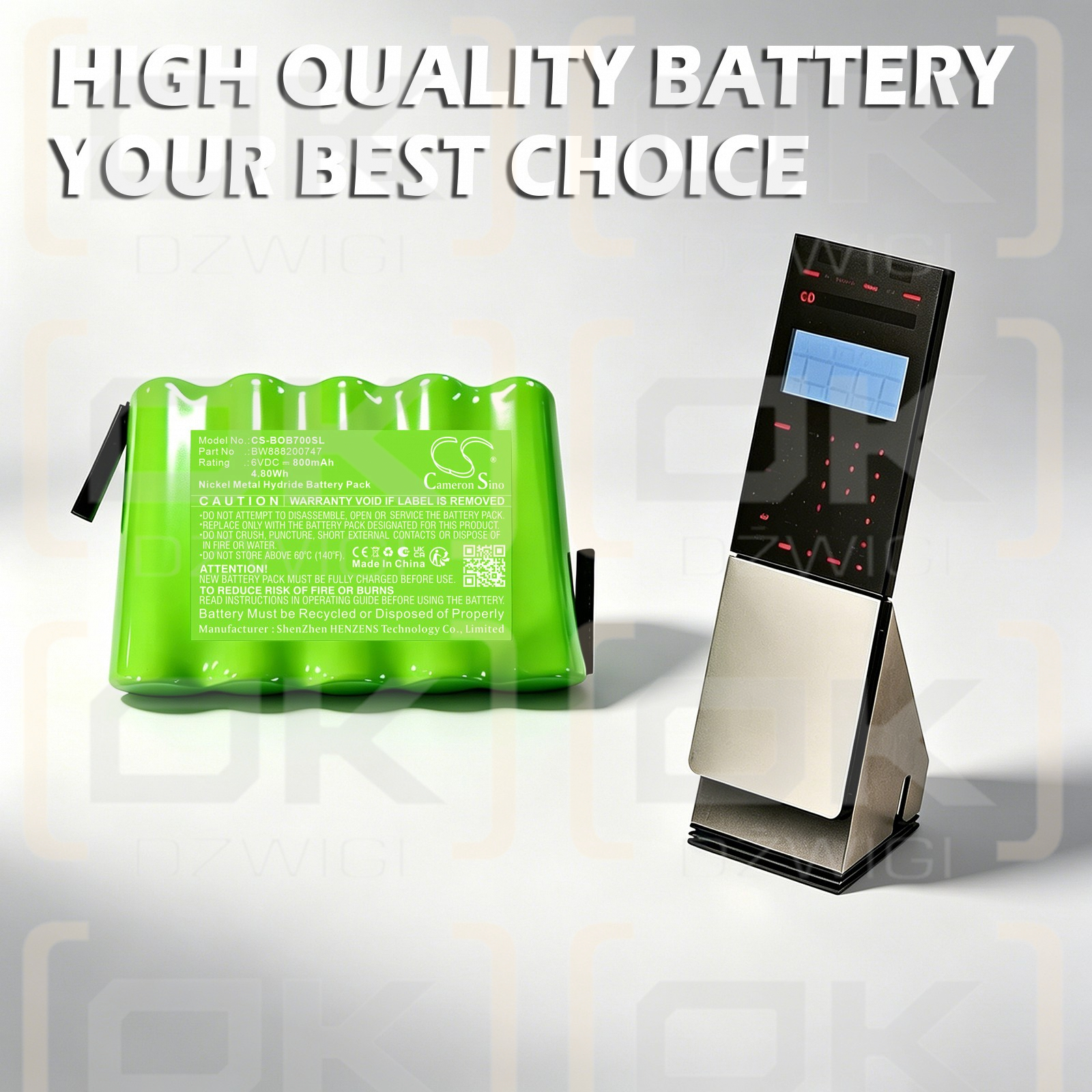 Batería de repuesto para Bang & Olufsen Beolink 7000 / BW888200747 800 mAh Ni-MH 6 V (Cameron Sino)