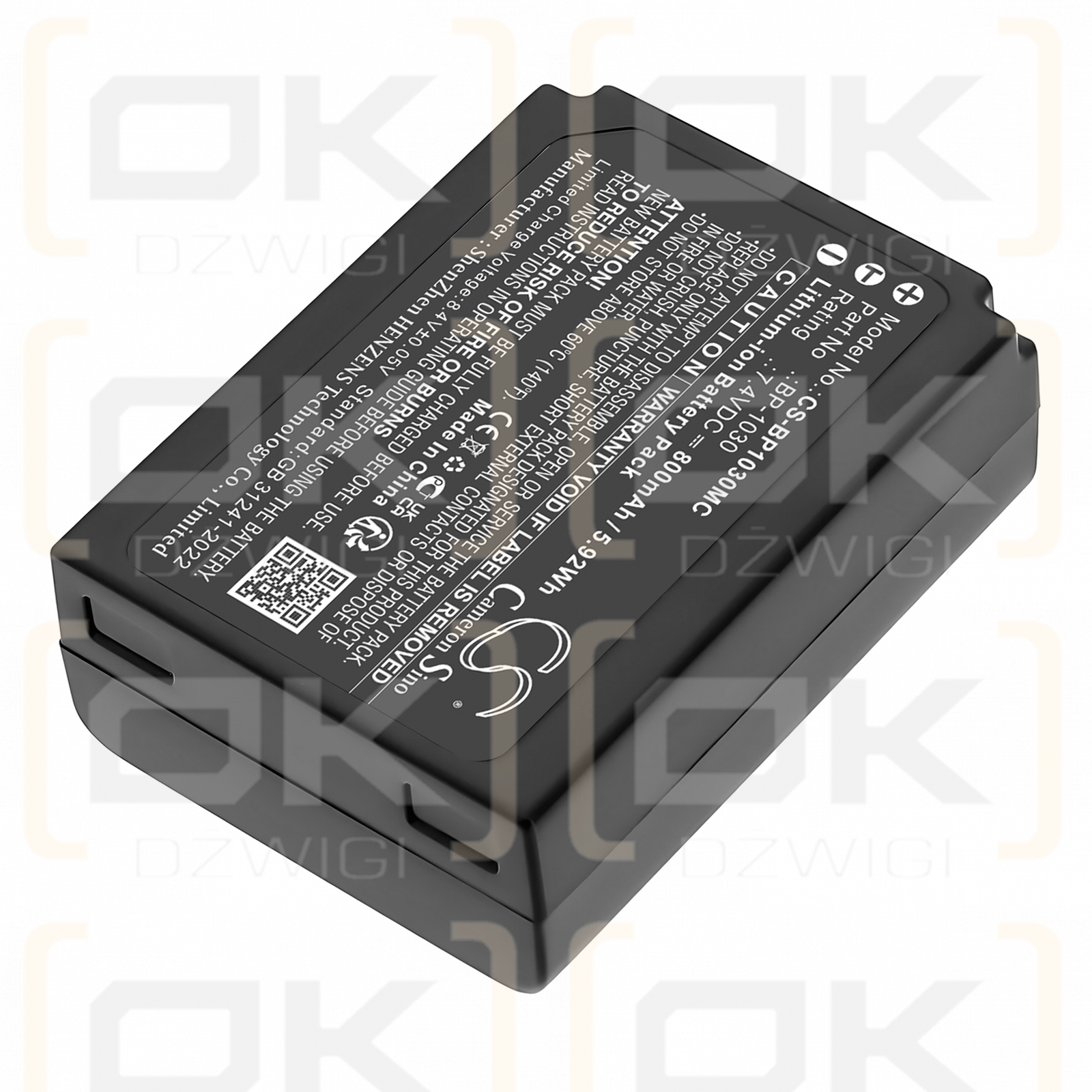 Samsung NX500 / BP-1030 800mAh Li-ion 7.4V (Cameron Sino)