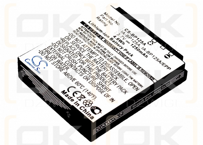 Samsung HMX-M10 / IA-BP125A 1250mAh Li-ion 3.7V (Cameron Sino)