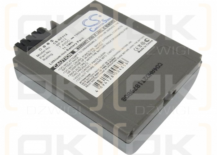 Canon MVX10i / BP-412 1500 mAh Li-ion 7,4 V (Cameron Sino)