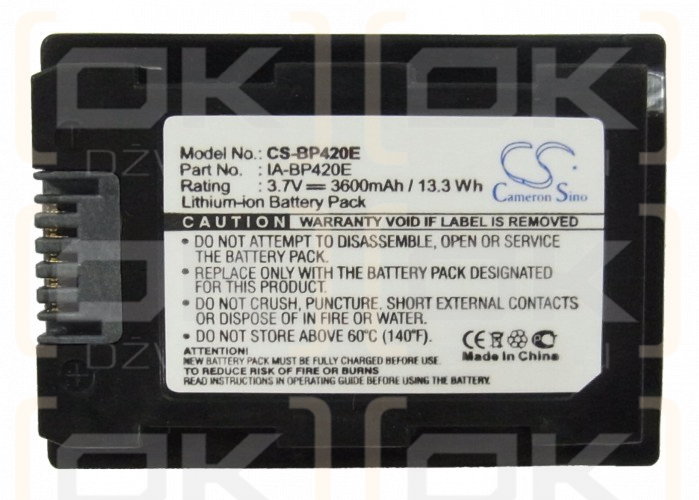 Samsung SMX-F44SN / IA-BP420E 3600mAh Li-ion 3.7V (Cameron Sino)