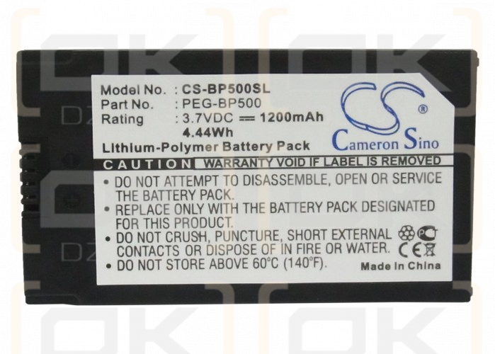 Bateria zamienna do Sony Clie PEG-NZ90 / PEG-BP500 1200 mAh Li-Polymer 3.7 V (Cameron Sino)