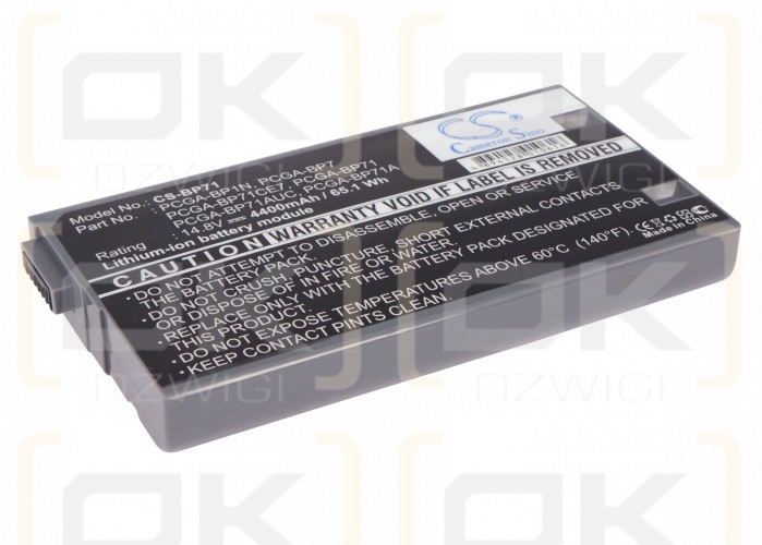 Sony VAIO PCG-XR9Z/K / PCGA-BP1N 4400 mAh Li-Ion 14,8 V (Cameron Sino)
