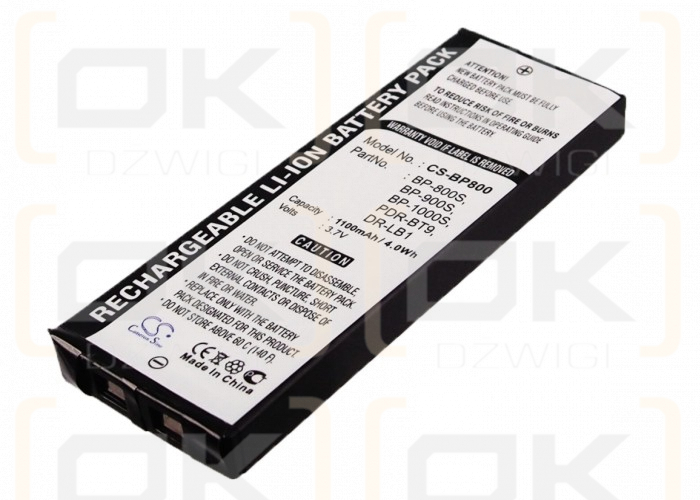 Toshiba PDR-3310 / PDR-BT9 1000 mAh Li-ion 3.7 V (Cameron Sino)
