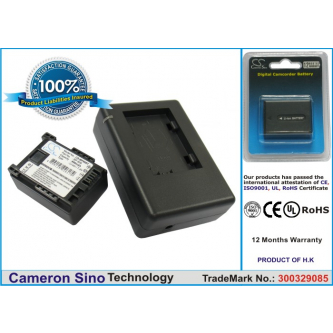 Videocámara con memoria flash Canon FS11 / BP-808 890 mAh, ion de litio, 7,4 V (Cameron Sino)