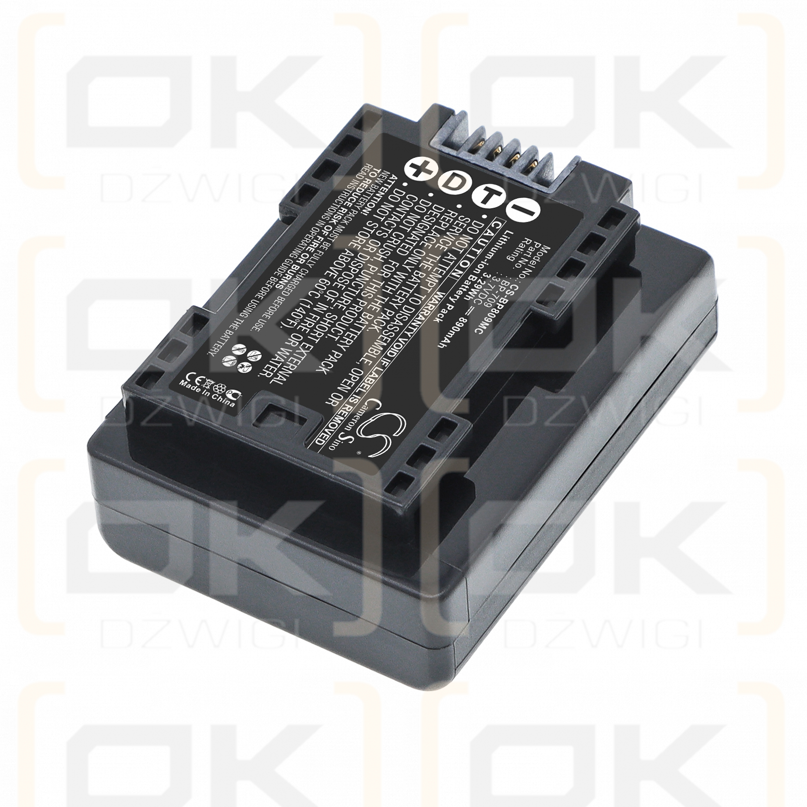 Bateria zamienna do Canon VIXIA HF R800 / BP-709 890 mAh Li-ion 3.7 V (Cameron Sino)