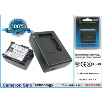 Canon Vixia HF20 / BP-809 890 mAh Li-ion 7,4 V (Cameron Sino)