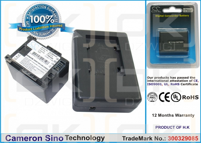 Canon Vixia HF20 / BP-819 1780 mAh Li-ion 7,4 V (Cameron Sino)
