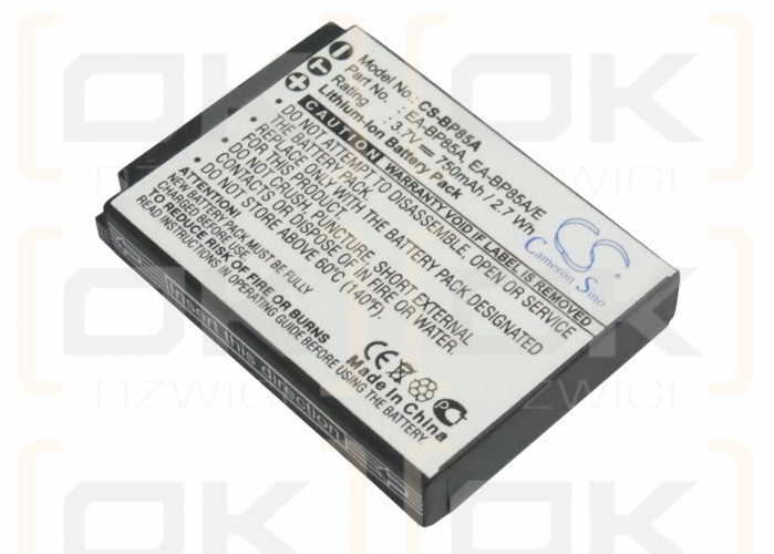 Samsung ST200F / BP85A 750mAh Li-ion 3.7V (Cameron Sino)