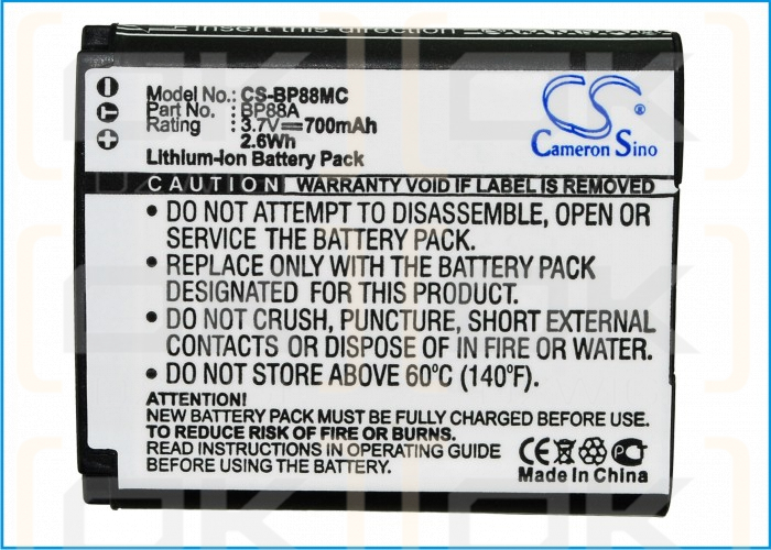 Samsung DV305F / BP88A 700mAh Li-ion 3.7V (Cameron Sino)