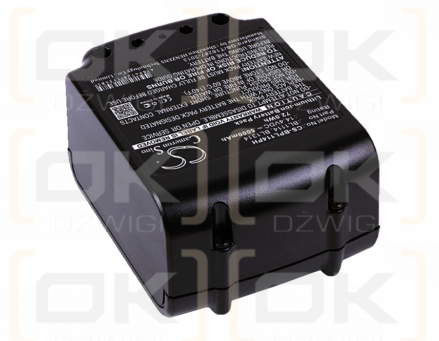 Black & Decker SSL20SB-2 / BL1114 5000 mAh Li-Ion 14,4 V (Cameron Sino)