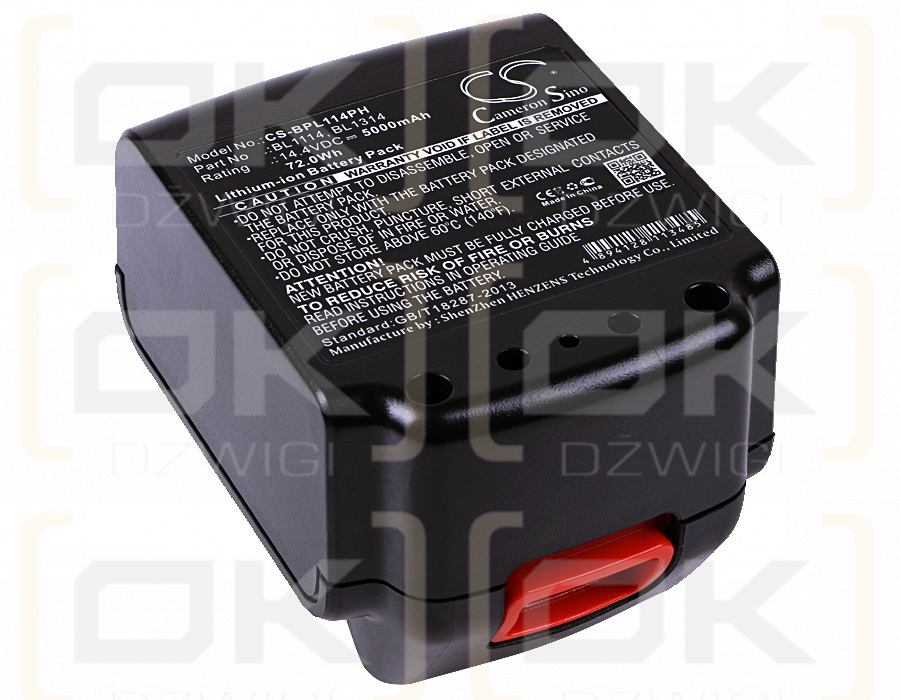 Black & Decker SSL20SB-2 / BL1114 5000 mAh Li-Ion 14,4 V (Cameron Sino)