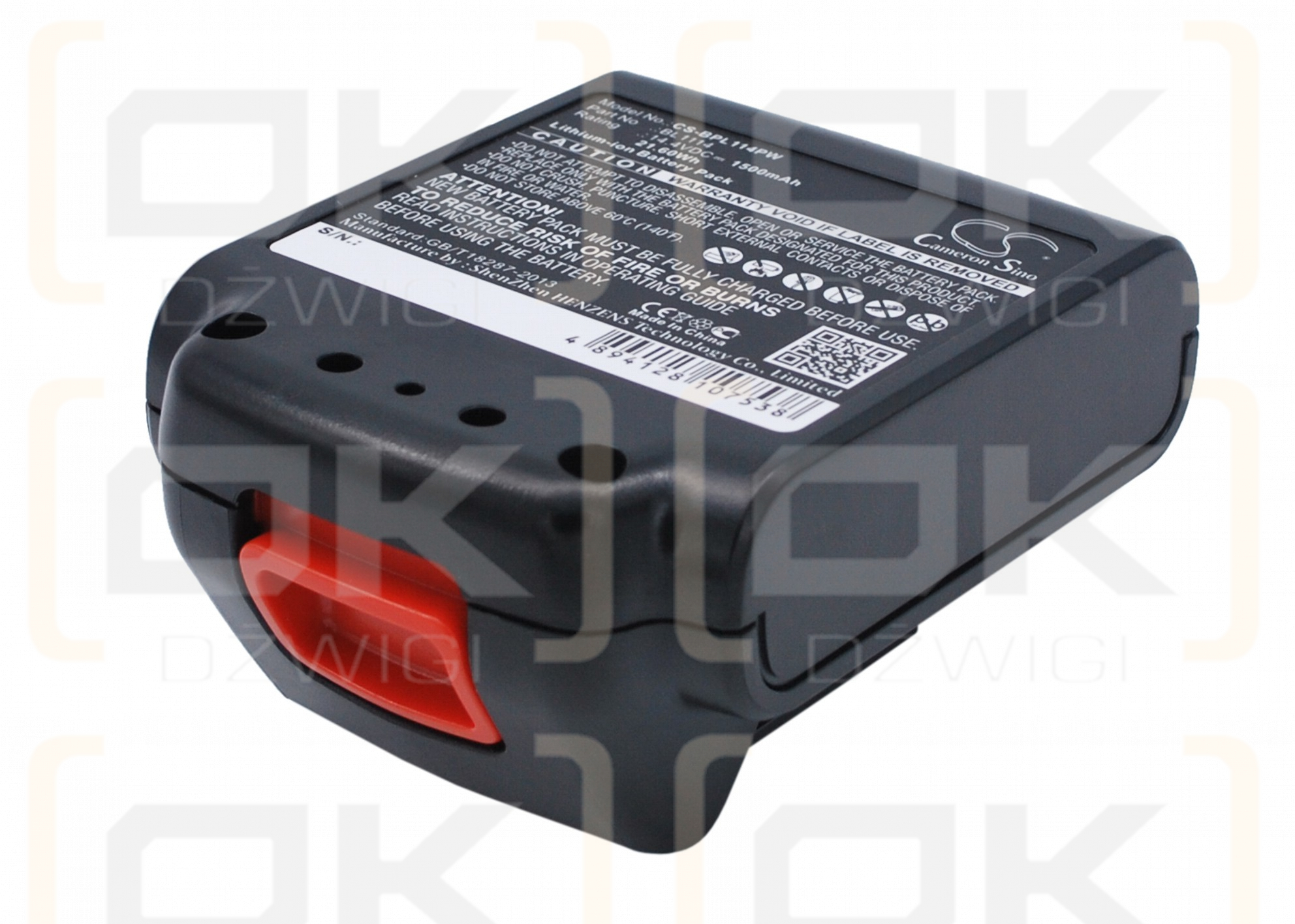 Black & Decker SSL20SB-2 / BL1114 1500 mAh Li-Ion 14,4 V (Cameron Sino)