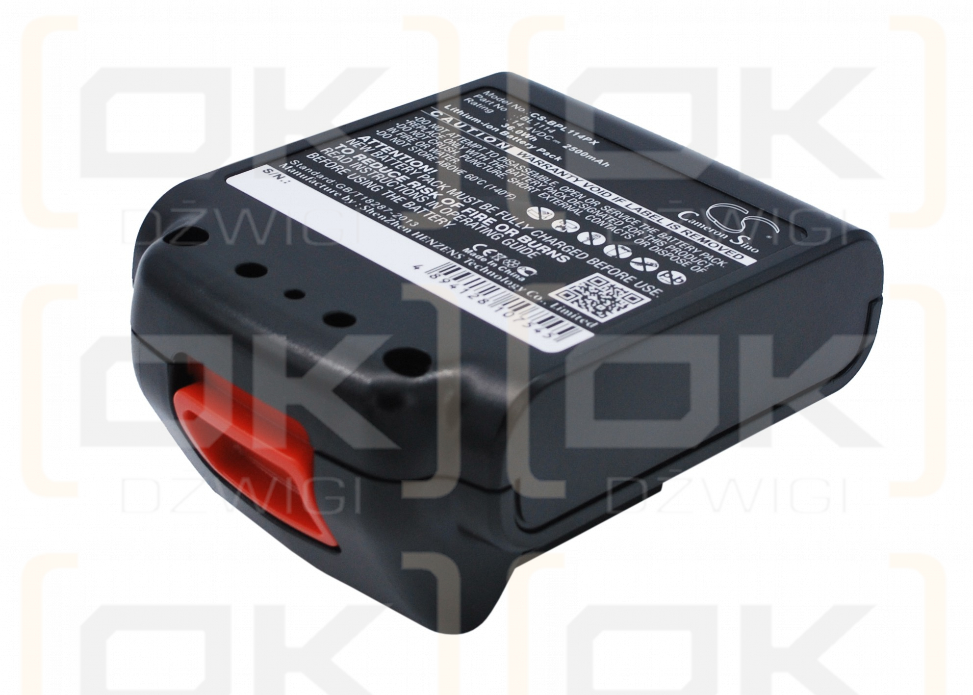 Black & Decker SSL20SB-2 / BL1114 2500mAh Li-ion 14.4V (Cameron Sino)