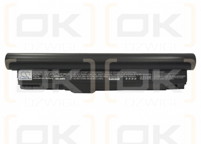 Sony VAIO VGN-TZ93US / VGP-BPL11 4400 mAh Li-Ion 11,1 V (Cameron Sino)