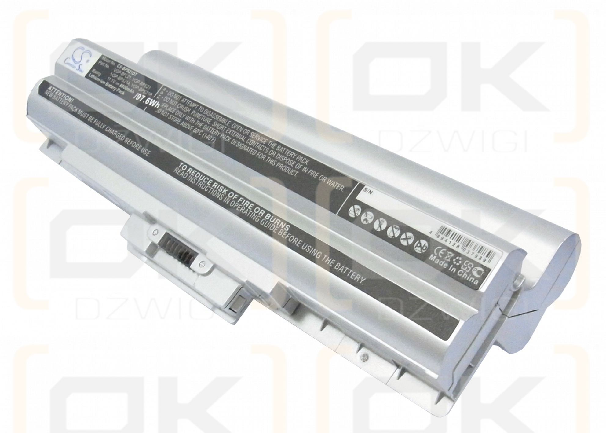 Sony PCG-81311L / VGP-BPL21 8800 mAh Li-Ion 11,1 V (Cameron Sino)