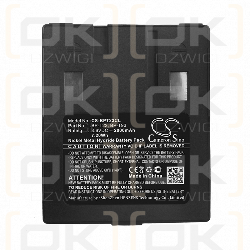 Sony SPT-920 / BP-T23 2000mAh Ni-MH 3.6V (Cameron Sino)