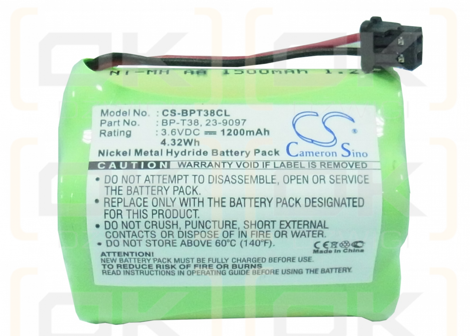 Sony SPP-S2700 / BP-T38 1200mAh Ni-MH 3.6V (Cameron Sino)