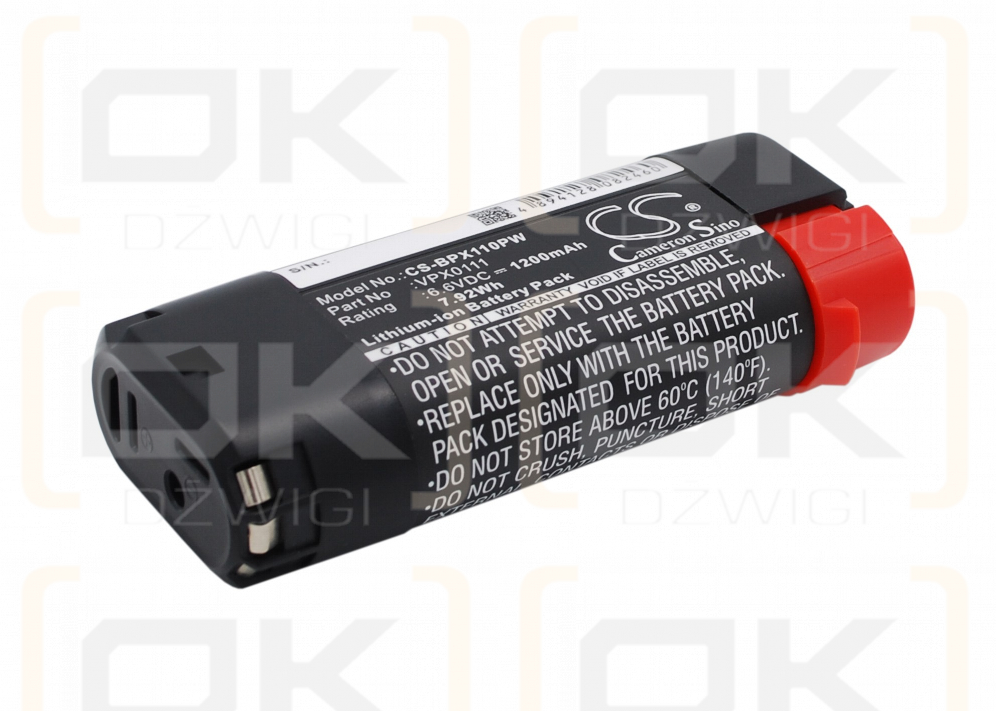 Black & Decker VPX2102 / VPX0111 1200mAh Li-ion 6.6V (Cameron Sino)