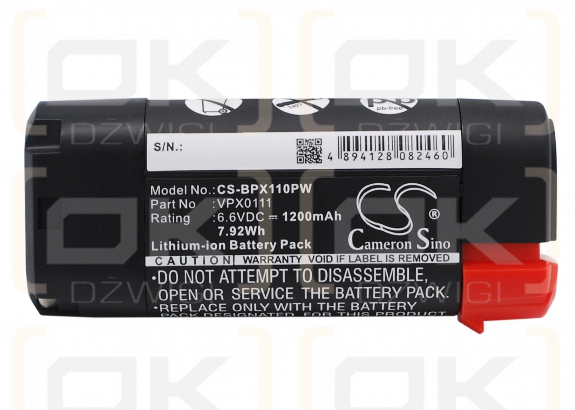 Black & Decker VPX2102 / VPX0111 1200mAh Li-ion 6.6V (Cameron Sino)