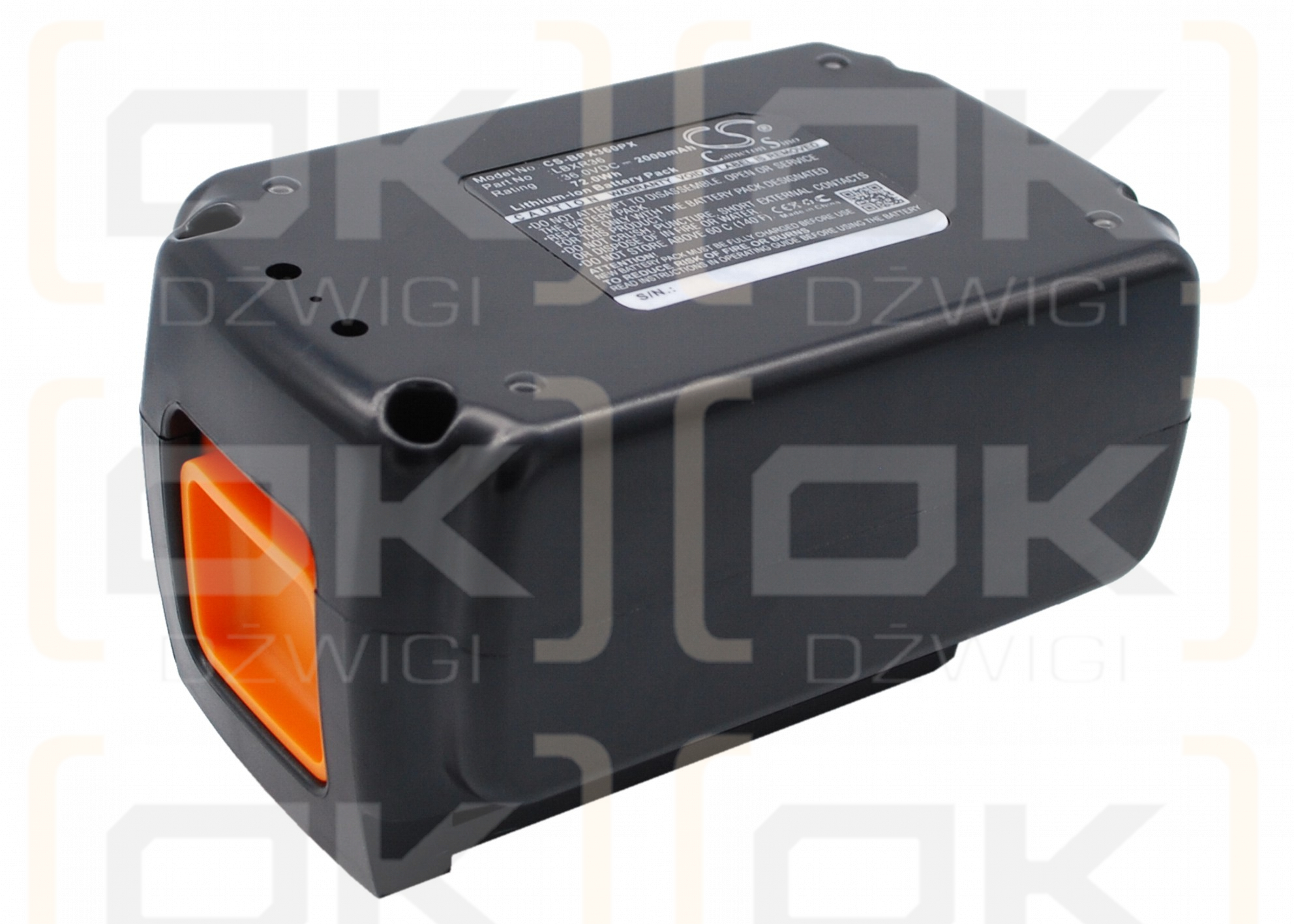 Papel de lija Black & Decker VERSAPAK surtido/LBXR36 2000mAh Li-ion 36.0V (Cameron Sino)