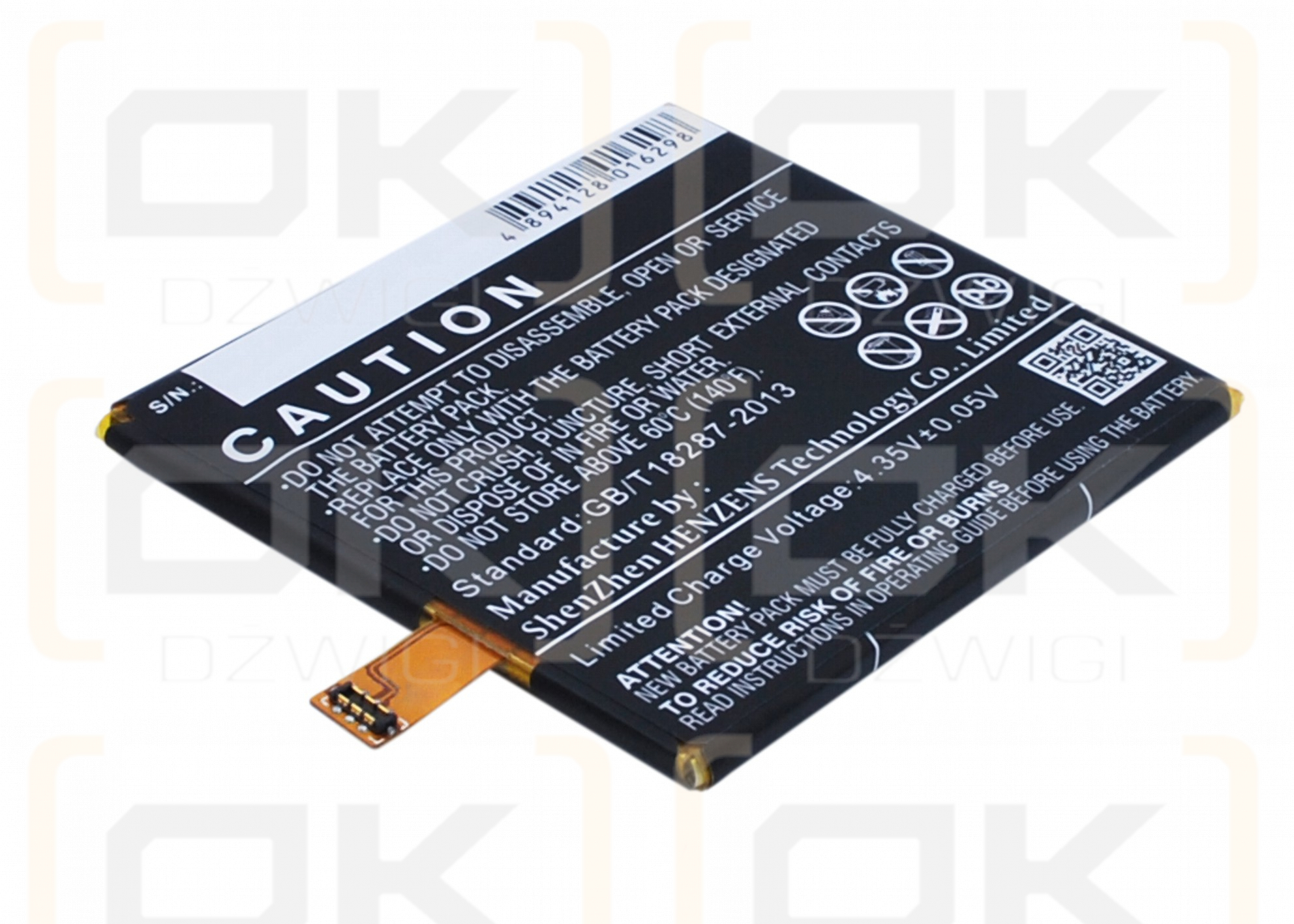 Bateria zamienna do BQ Aquaris E5 HD / GYA1407 2500 mAh Li-Polymer 3.8 V (Cameron Sino)