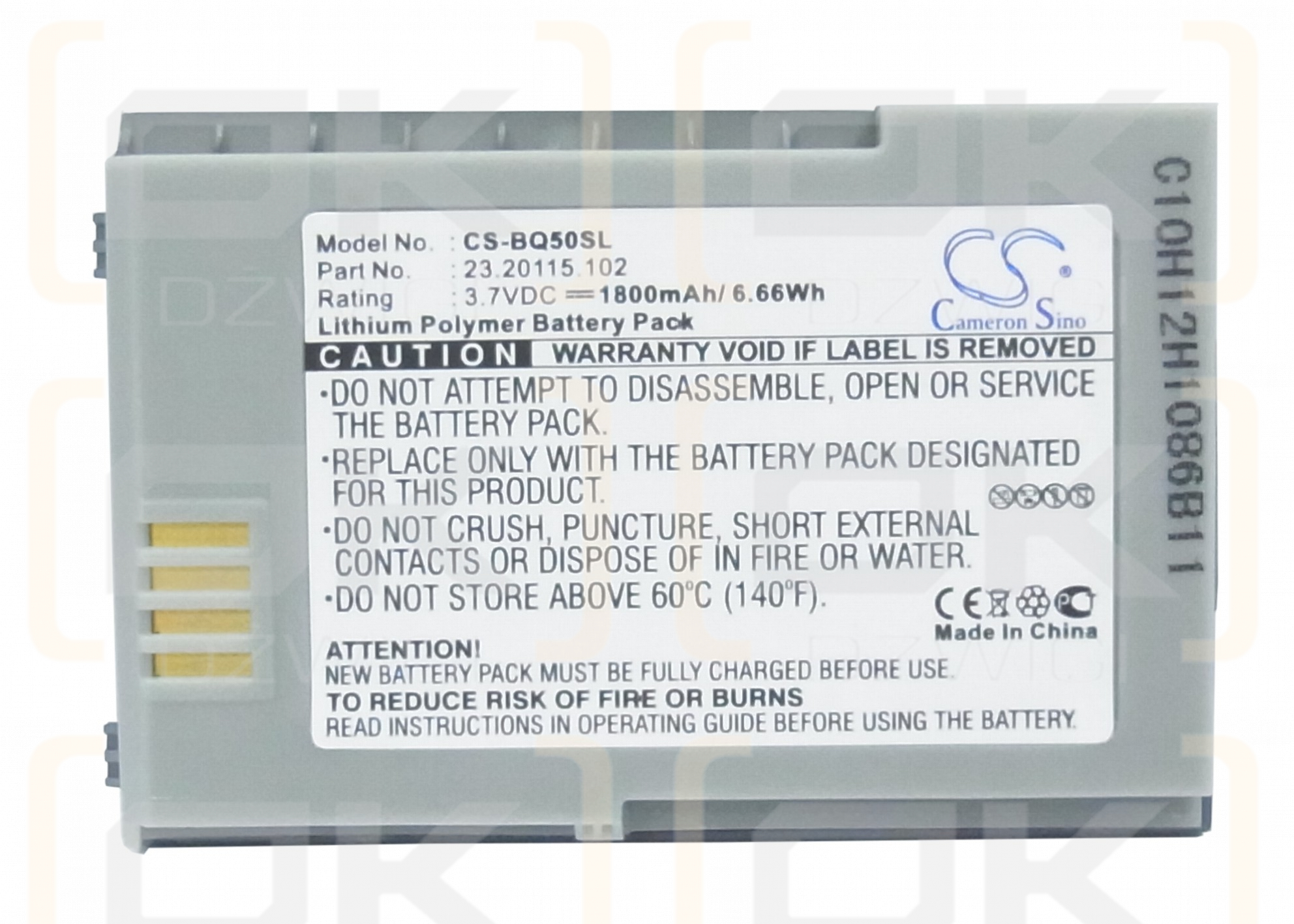 Benq-Siemens P50 / 23.20115.102 1800 mAh Li-Polymer 3,7 V (Cameron Sino)