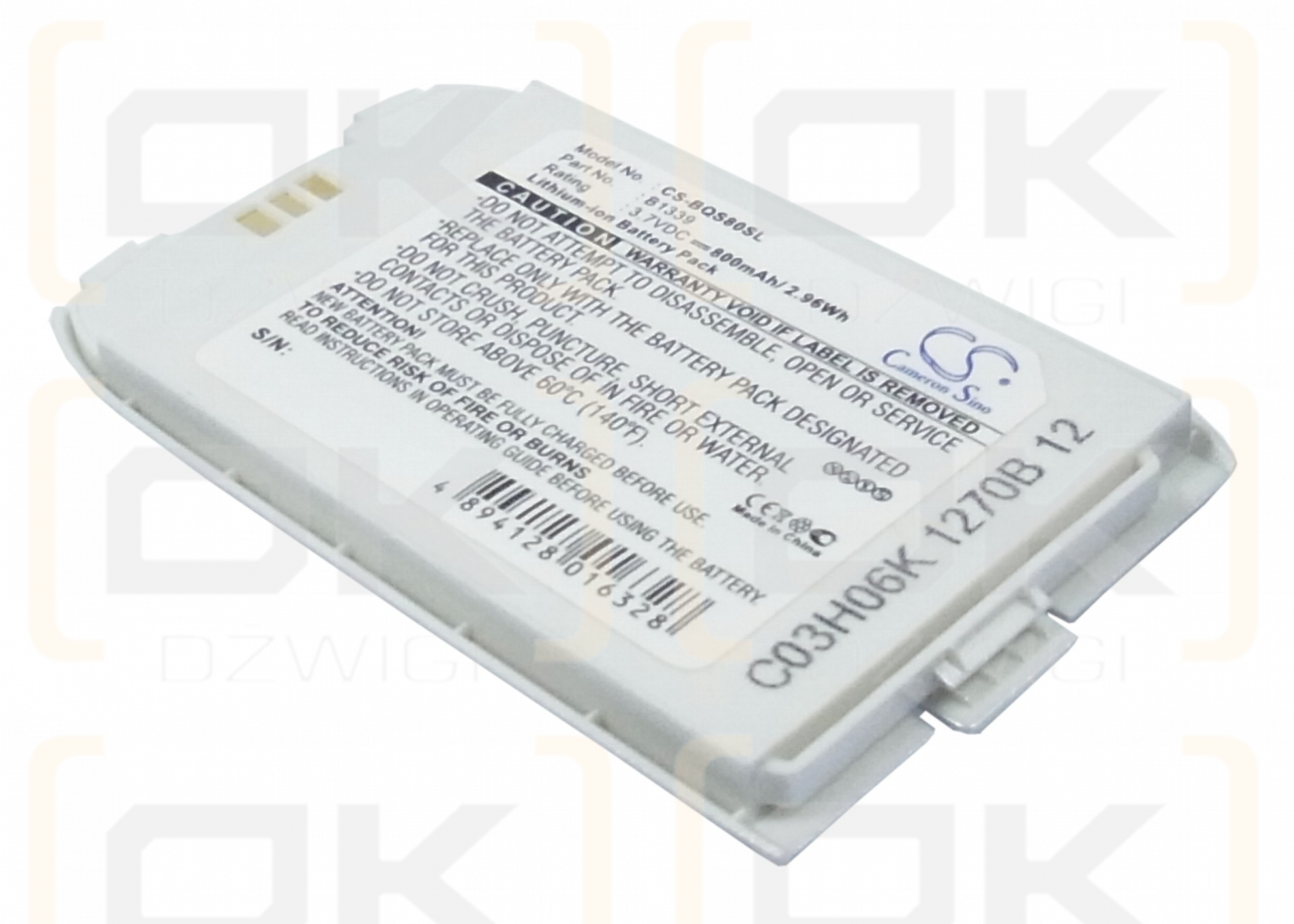 Bateria zamienna do Siemens / B1339 800 mAh Li-ion 3.7 V (Cameron Sino)