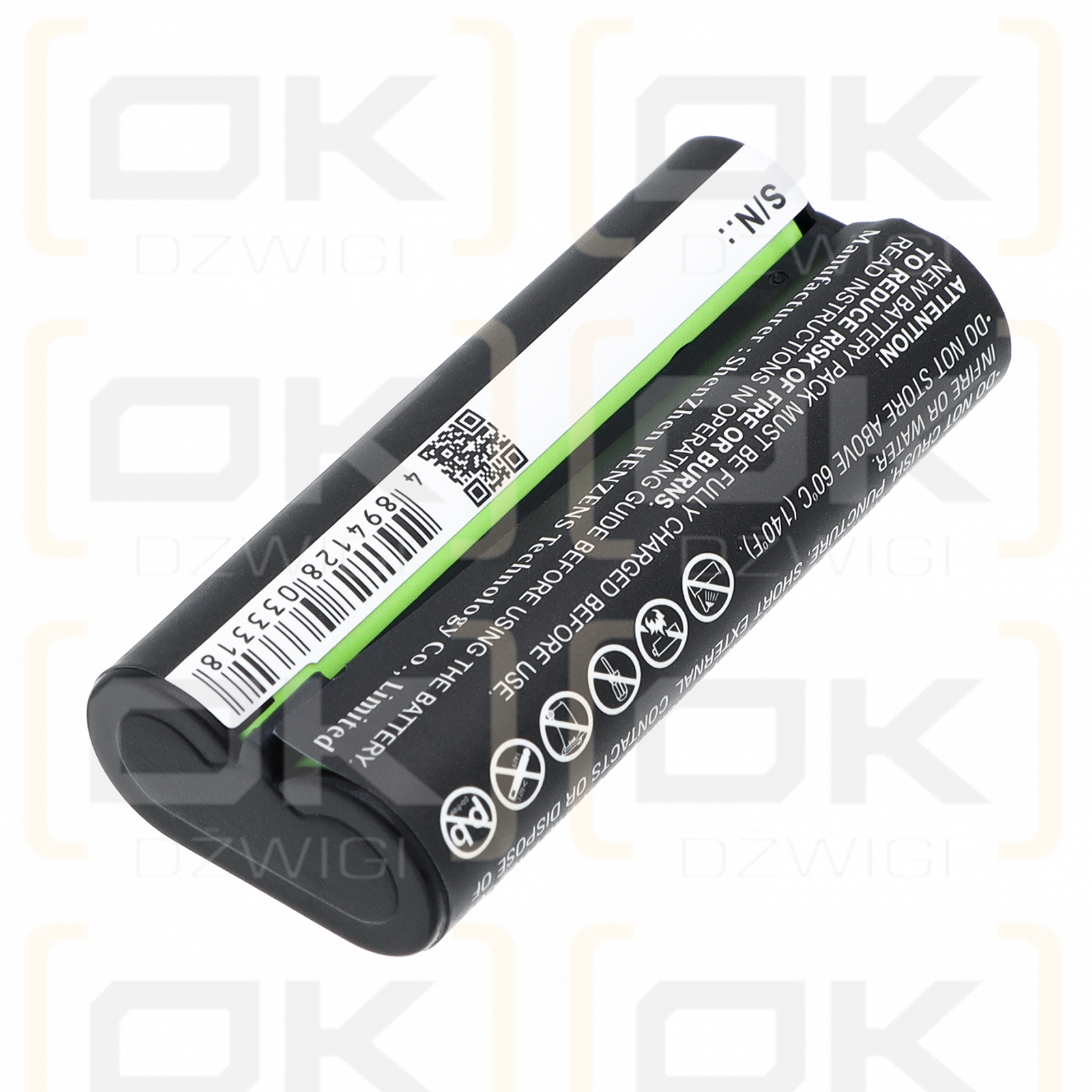 Ersatzakku für Olympus DS-4000 / BR-402 800 mAh Ni-MH 2,4 V (Cameron Sino)